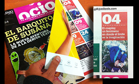 OCIO  754 viernes 24 febrero 2012 suplemento de MILENIO Periódico local Guadalajara Mx   "La Experiencia de Transformarse" Por: Luis Addams Torres 